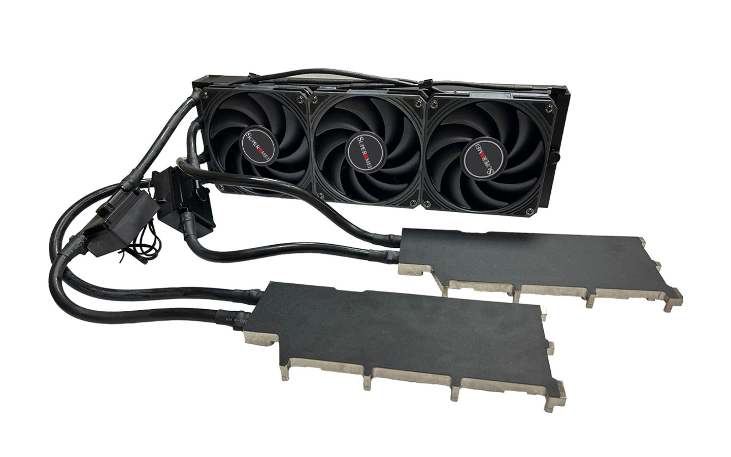 A100顯卡液冷散熱器一拖二